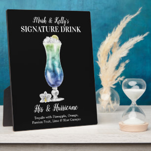 Blue Island Drink • PERSONALIZED Signature Drink Plaque