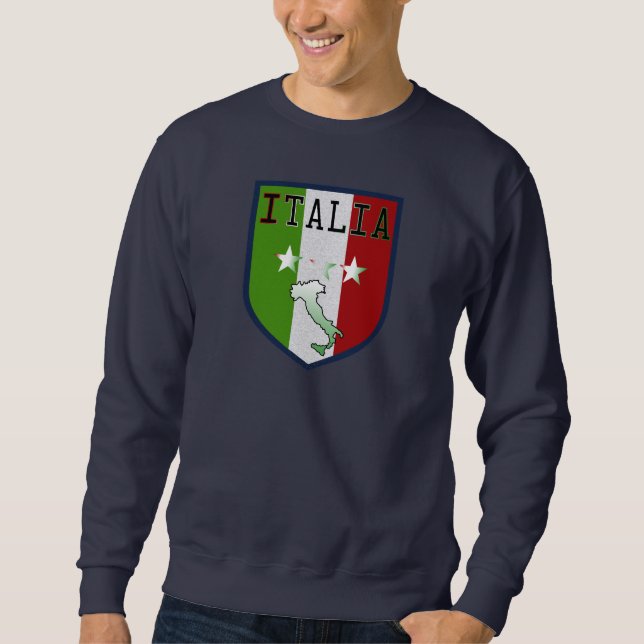 Blue Italia Crest Sweatshirt (Front)