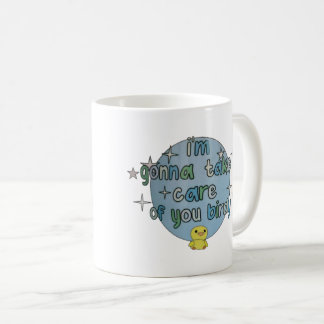 Blue It's okay birdy Mona Nanalan mug