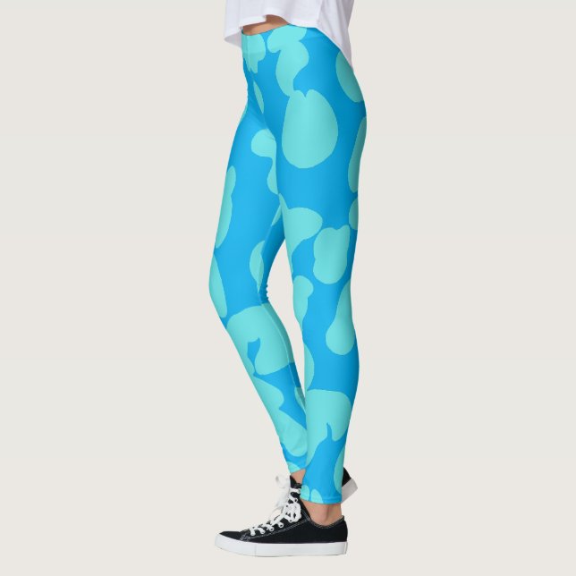 blue ivy illustration sport women leggings (Left)