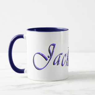 Blue Jack Name Logo, Mug