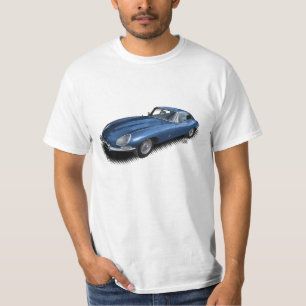 Blue Jaguar XKE Vintage Sports Car T-Shirt