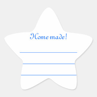 Blue jam label "Home Made"