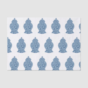 Blue Jar Ginger Jars Mosaic Wrapping Paper