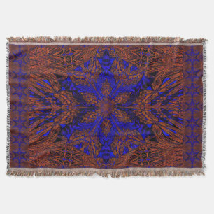Blue Jasmine Throw Blanket