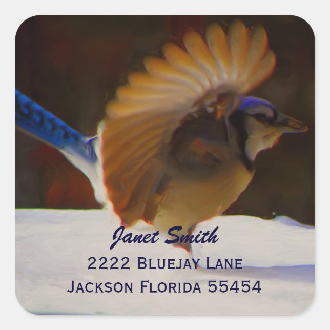 Blue Jay  Address Sticker (Front)