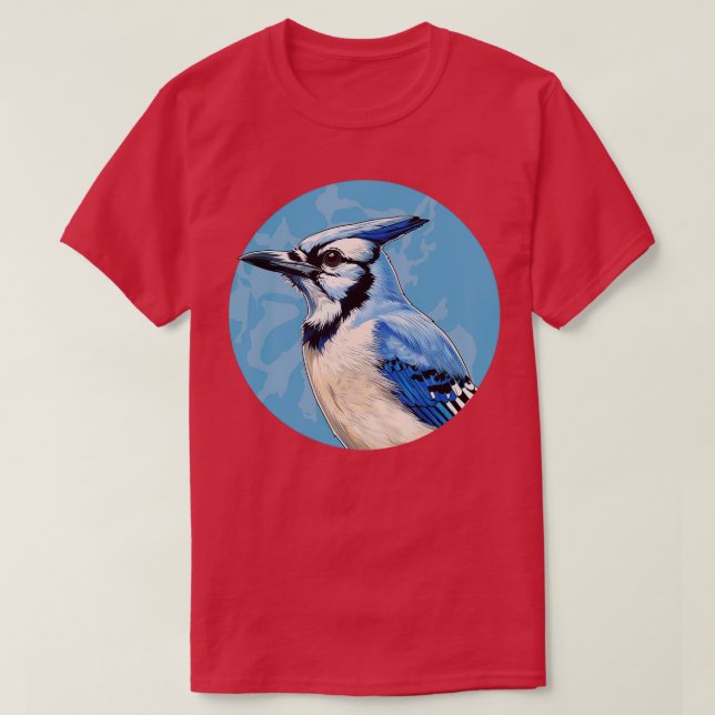 Blue jay bird 5 T-Shirt (Design Front)