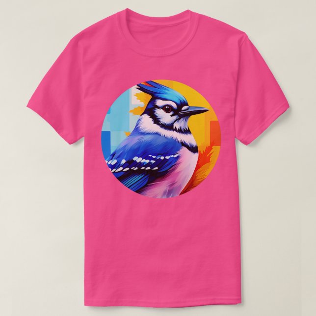 Blue jay bird 6 T-Shirt (Design Front)