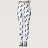 Blue jay bird cartoon illustration 