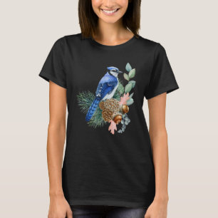 Blue Jay Bird Cute Birds Animal Graphic T-Shirt