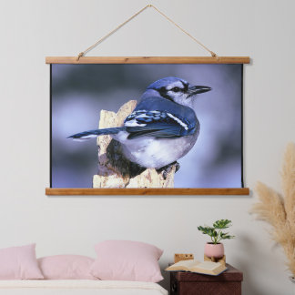 Blue Jay Bird Lovers Hanging Tapestry