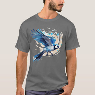 Blue Jay Bird Watching Vintage Birding Birdwatcher T-Shirt