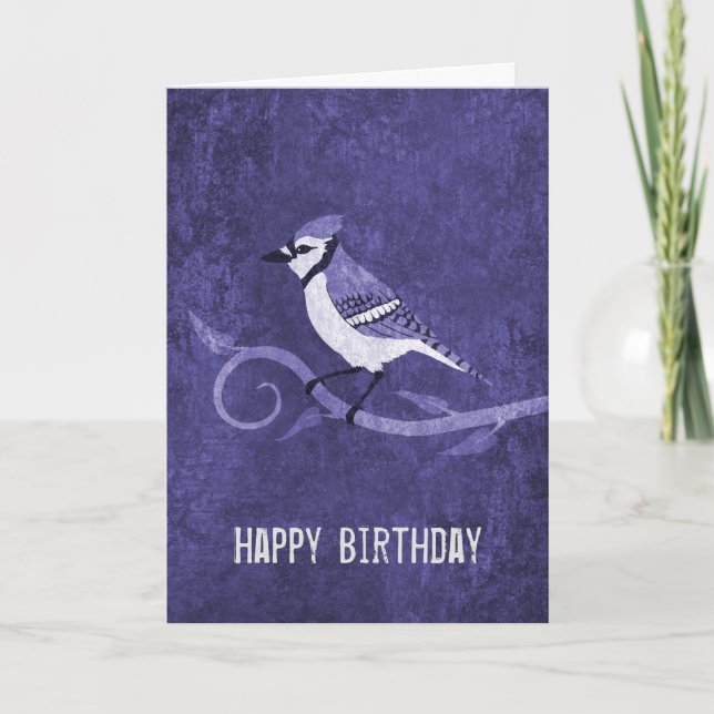 Blue Jay Birthday Card (Front)