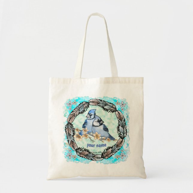 Blue Jay Branch  Tote Bag (Front)