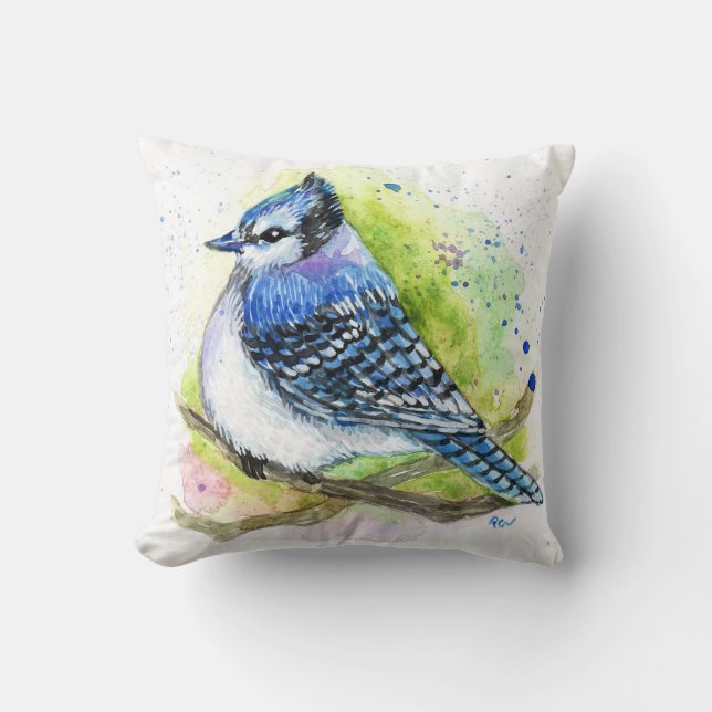 Blue Jay Cushion (Front)