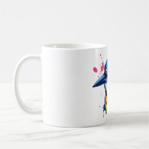 Blue Jay Head Bow Tie Tee Coffee Mug