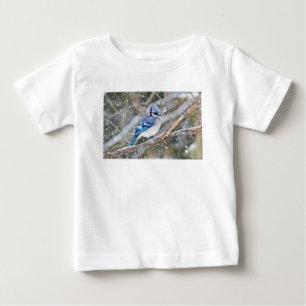 Blue Jay in a Snowstorm Baby T-Shirt