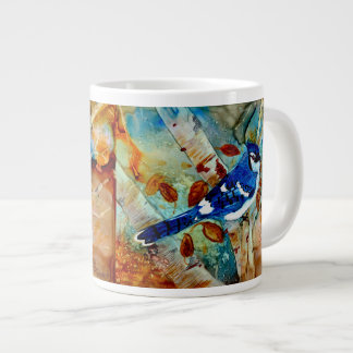 Blue Jay in the Tree Large Coffee Mug