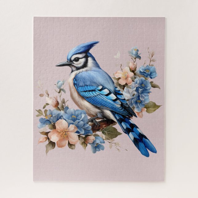 Blue Jay  Jigsaw Puzzle (Vertical)