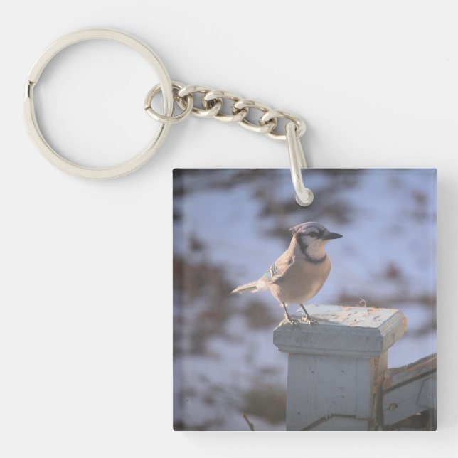 Blue Jay Key Ring (Front)