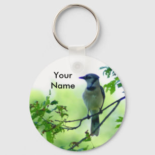 Blue Jay Key Ring