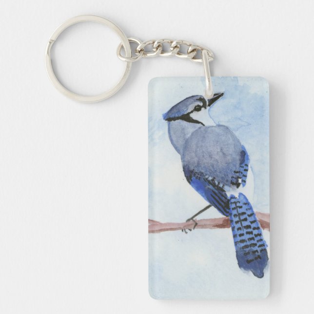 Blue Jay Key Ring (Front)