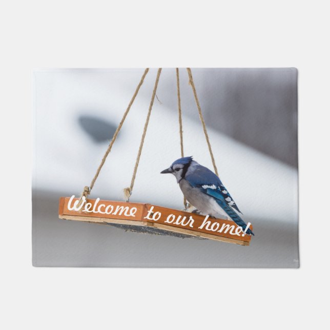 Blue Jay Lunch Welcome Doormat (Front)