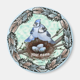 Blue Jay Nest Magnet