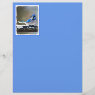 Blue Jay Painting - Original Bird Art