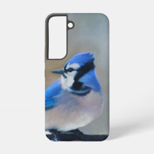 Blue Jay Painting - Original Bird Art Samsung Galaxy Case