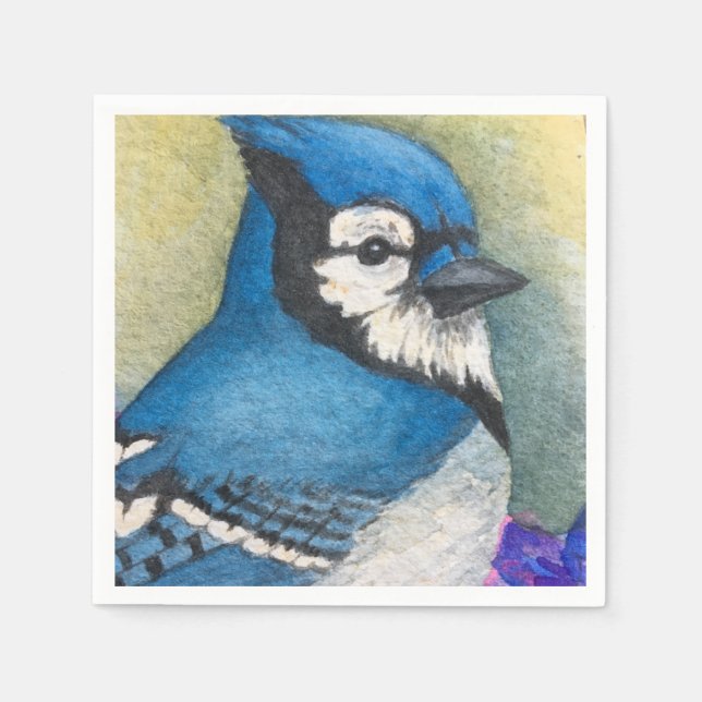 Blue Jay Paper Napkins Bird Art Bluejay (Front)