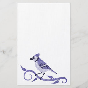 Blue Jay Plain Stationery
