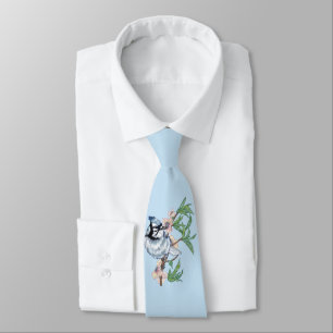 Blue jay tie
