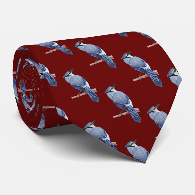 Blue Jay Tie (Rolled)