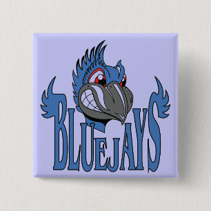 blue jays 15 cm square badge
