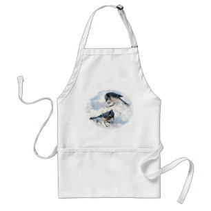Blue Jays in Snow Standard Apron