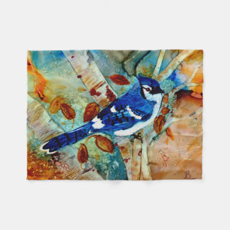 Blue Jays In the Trees Fleece Blanket
