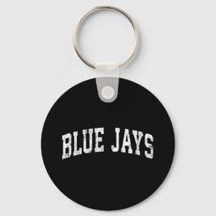 Blue Jays Mascot Vintage Athletic Sports Name Desi Key Ring