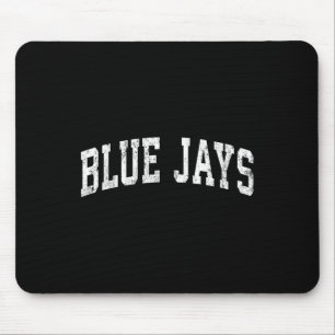 Blue Jays Mascot Vintage Athletic Sports Name Desi Mouse Mat