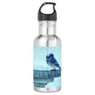 Blue Jays Winter Feeding Painterly Stainless Steel 532 Ml Water Bottle