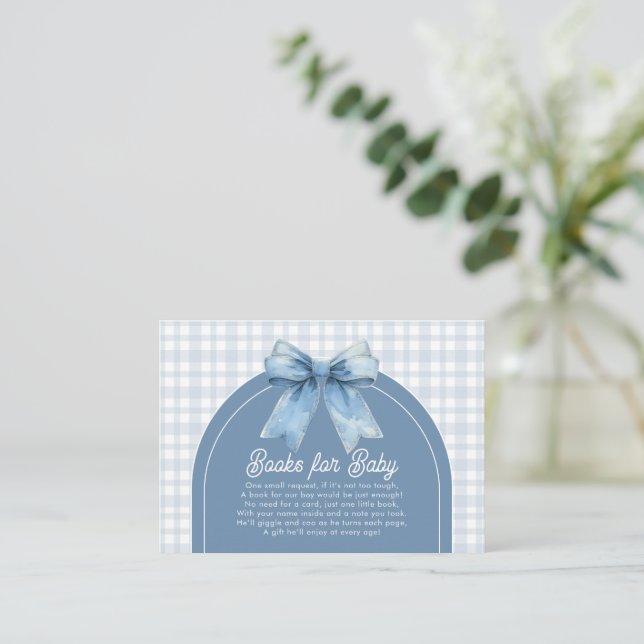 Blue Jean Baby Baby Shower Enclosure Card (Standing Front)