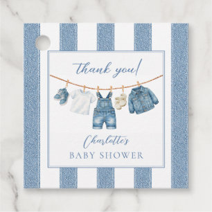 Blue Jean Baby Baby Shower Favour Tags