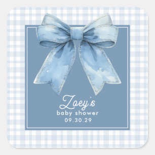 Blue Jean Baby Baby Shower Square Sticker