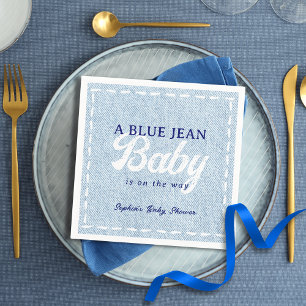 Blue Jean Baby Boy Baby Shower  Napkin