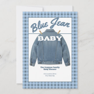Blue Jean Baby - Denim Shower Custom Invitation