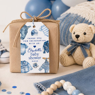 Blue Jean Baby Denim Themed Baby Shower Favour Tag