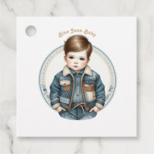Blue Jean Baby Rustic Denim Baby Shower Favour Tags