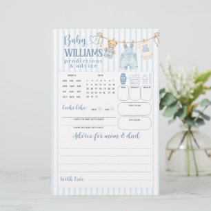 Blue Jean Baby Shower Boy Prediction Game