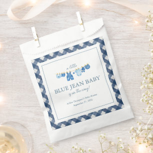 Blue Jean Baby Shower Favour Bags