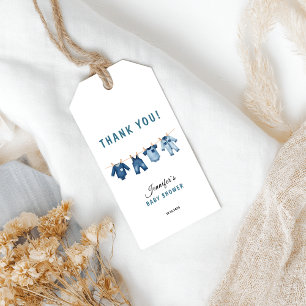 Blue Jean Baby Shower Invitation - Denim Theme Gift Tags